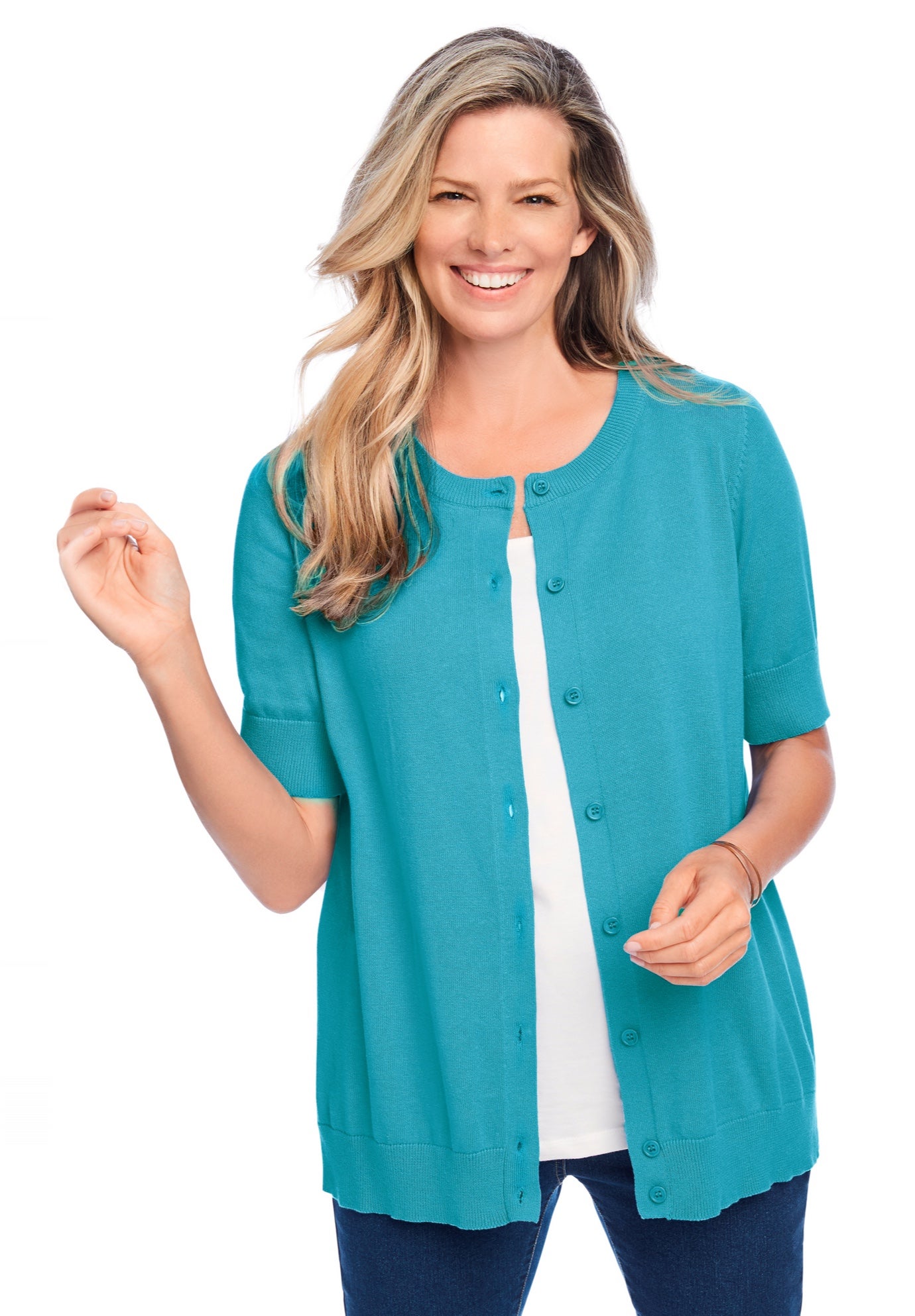 Perfect Elbow-Length Sleeve Cardigan Sweater image number 0