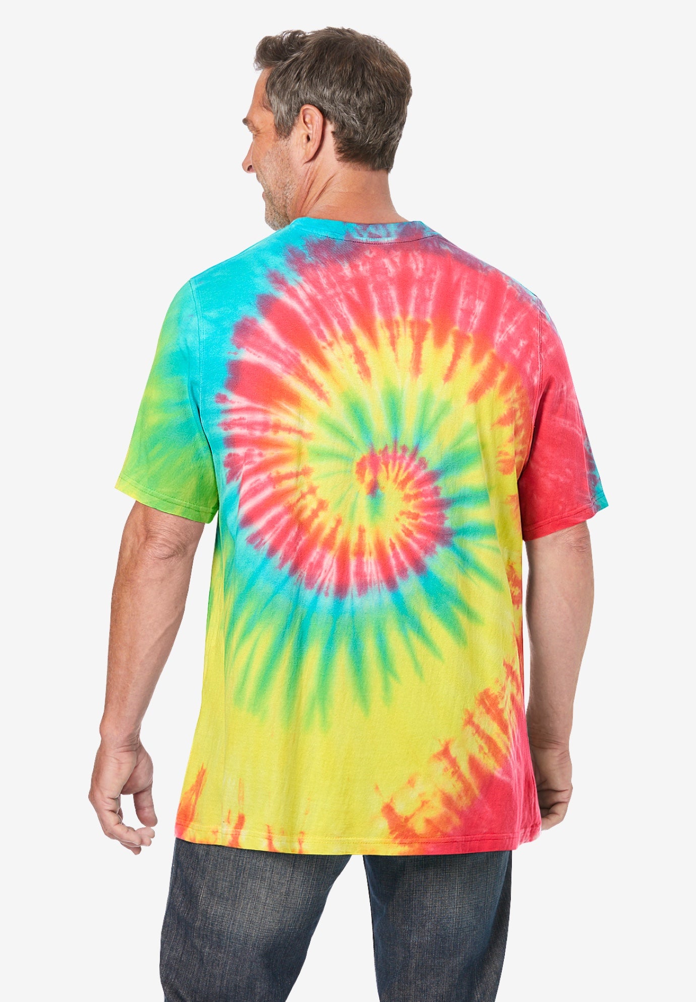 Lightweight Tie-Dye Crewneck Tee image number 1