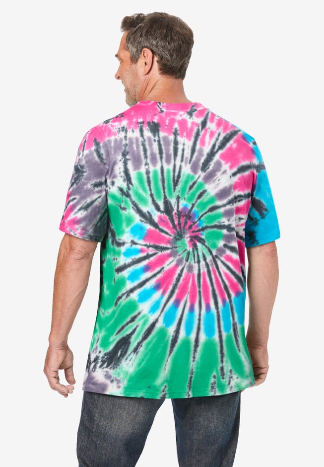 Lightweight Tie-Dye Crewneck Tee image number 1