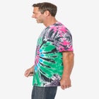 Lightweight Tie-Dye Crewneck Tee image number null