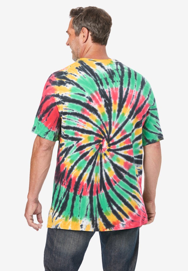 Lightweight Tie-Dye Crewneck Tee image number 1