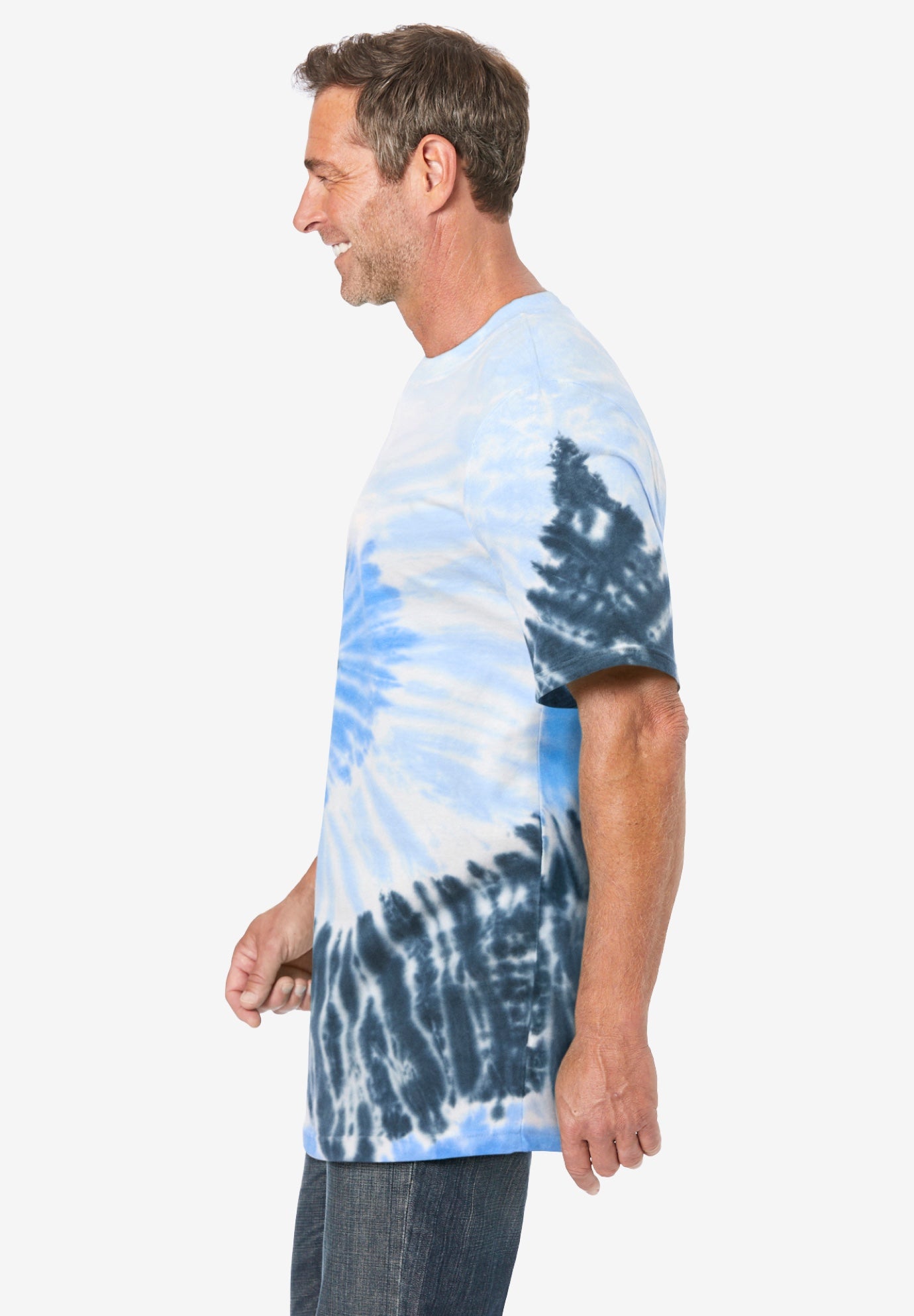Lightweight Tie-Dye Crewneck Tee image number 2