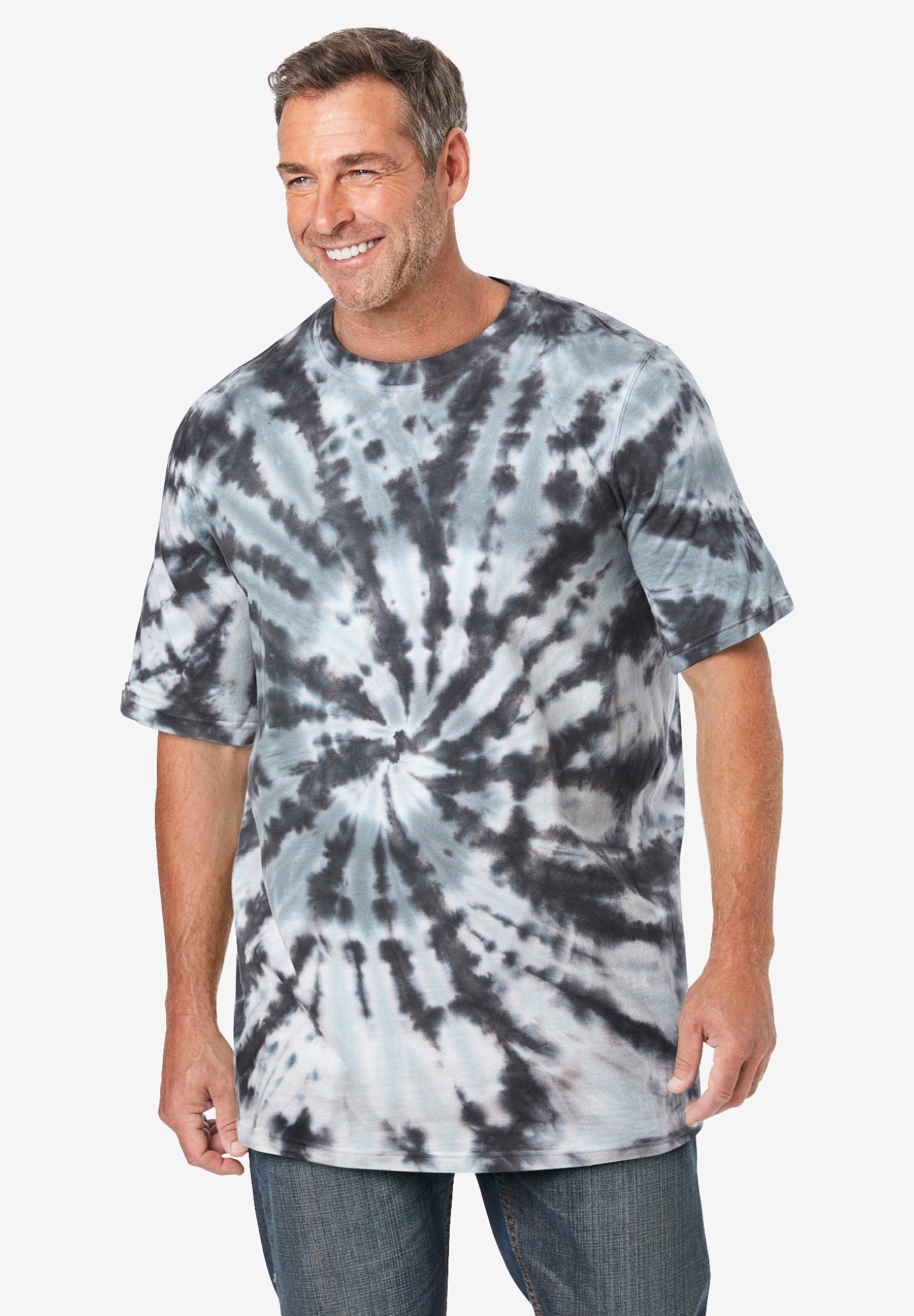 Lightweight Tie-Dye Crewneck Tee image number 0