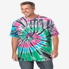 Lightweight Tie-Dye Crewneck Tee image number null