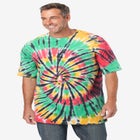 Lightweight Tie-Dye Crewneck Tee image number null