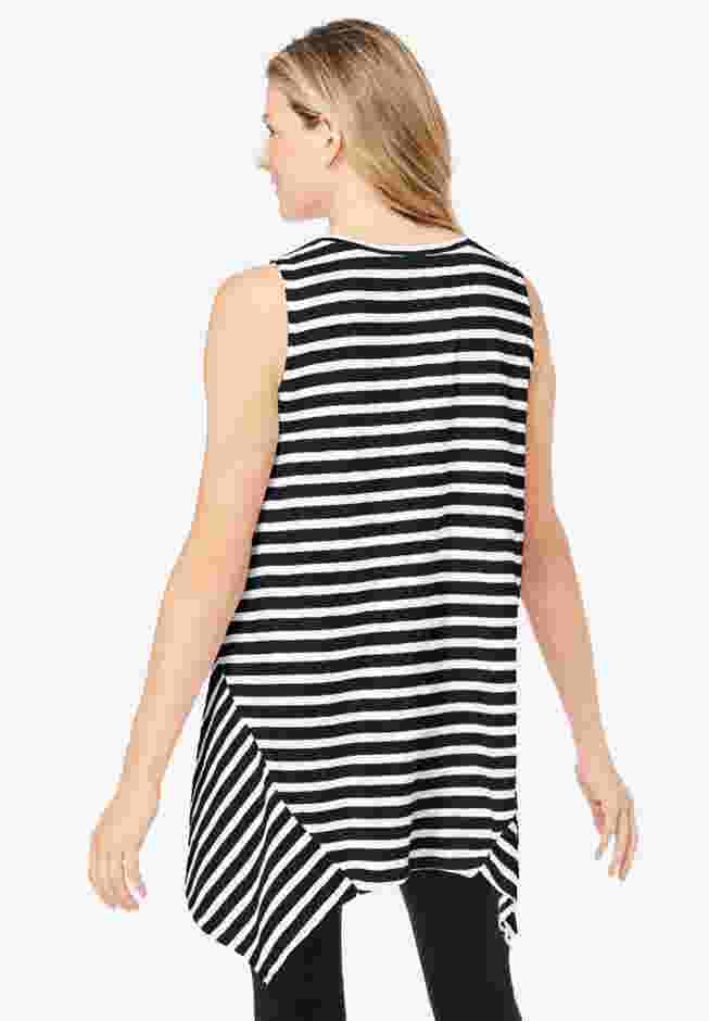 Sleeveless Hanky Hem Tunic image number 1