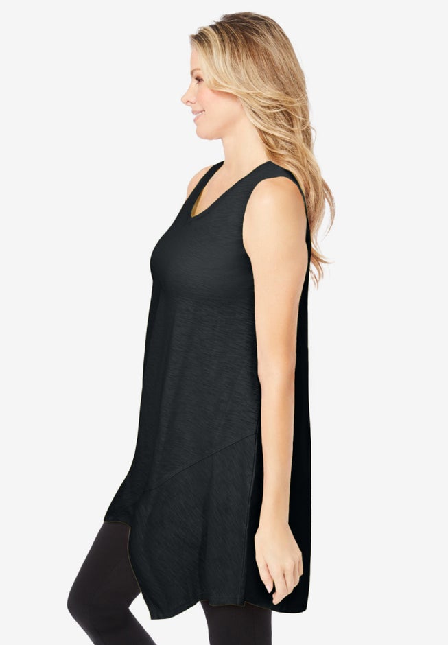 Sleeveless Hanky Hem Tunic image number 2