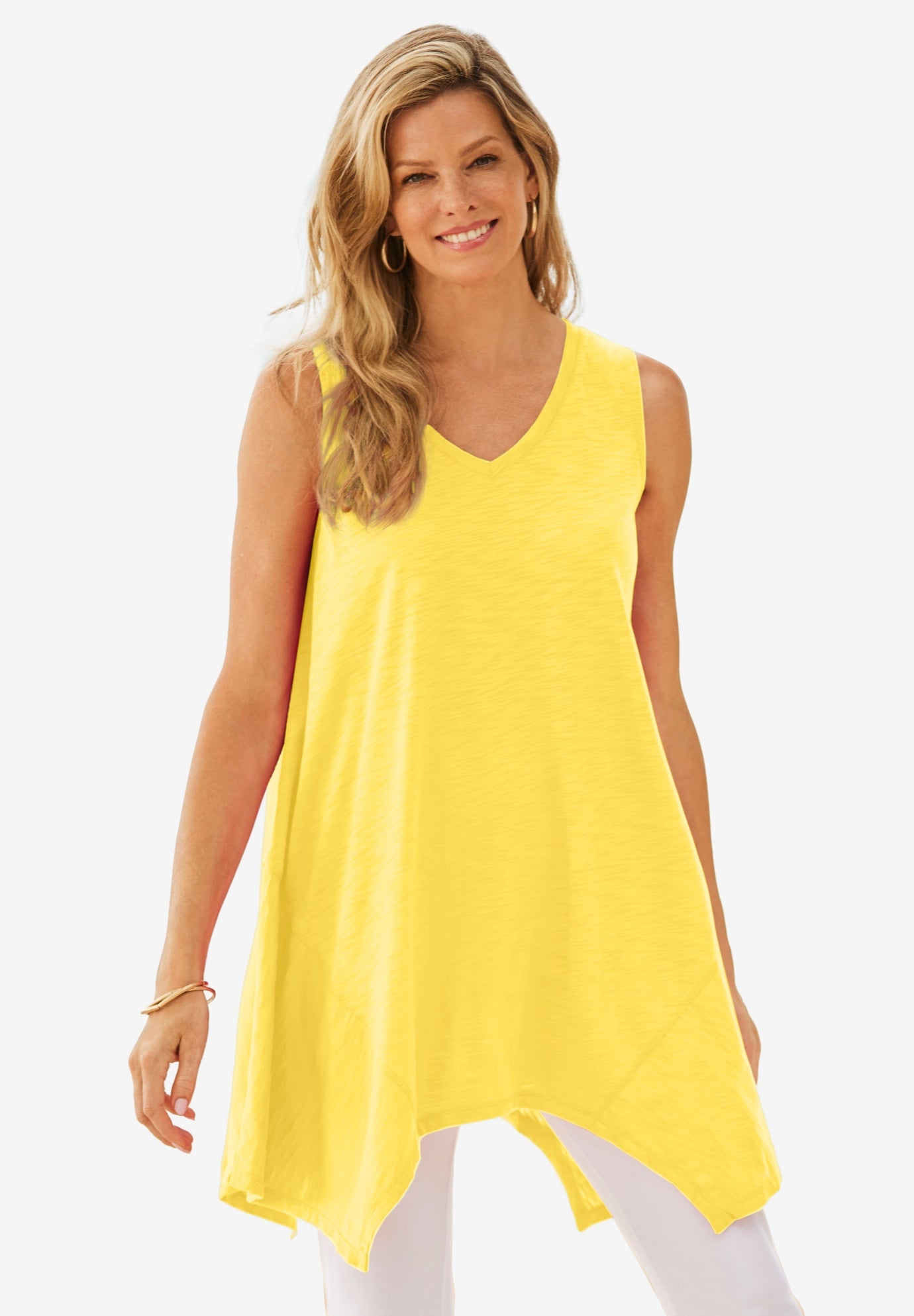 Sleeveless Hanky Hem Tunic image number 0
