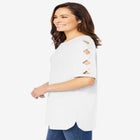 Cut-Out Sleeve Tunic image number null