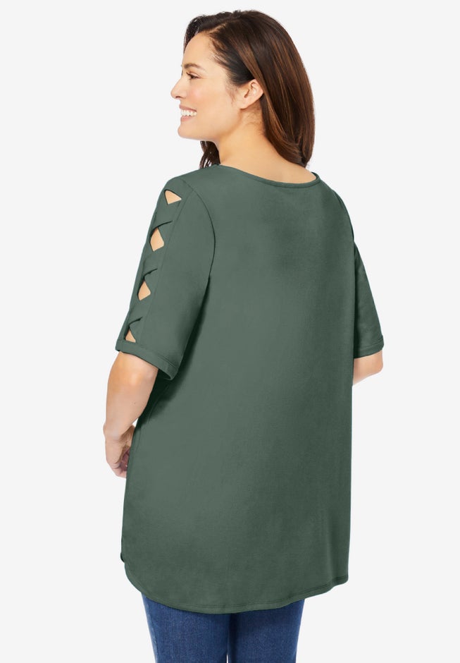 Cut-Out Sleeve Tunic image number 1