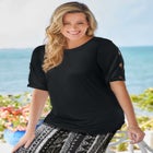 Cut-Out Sleeve Tunic image number null