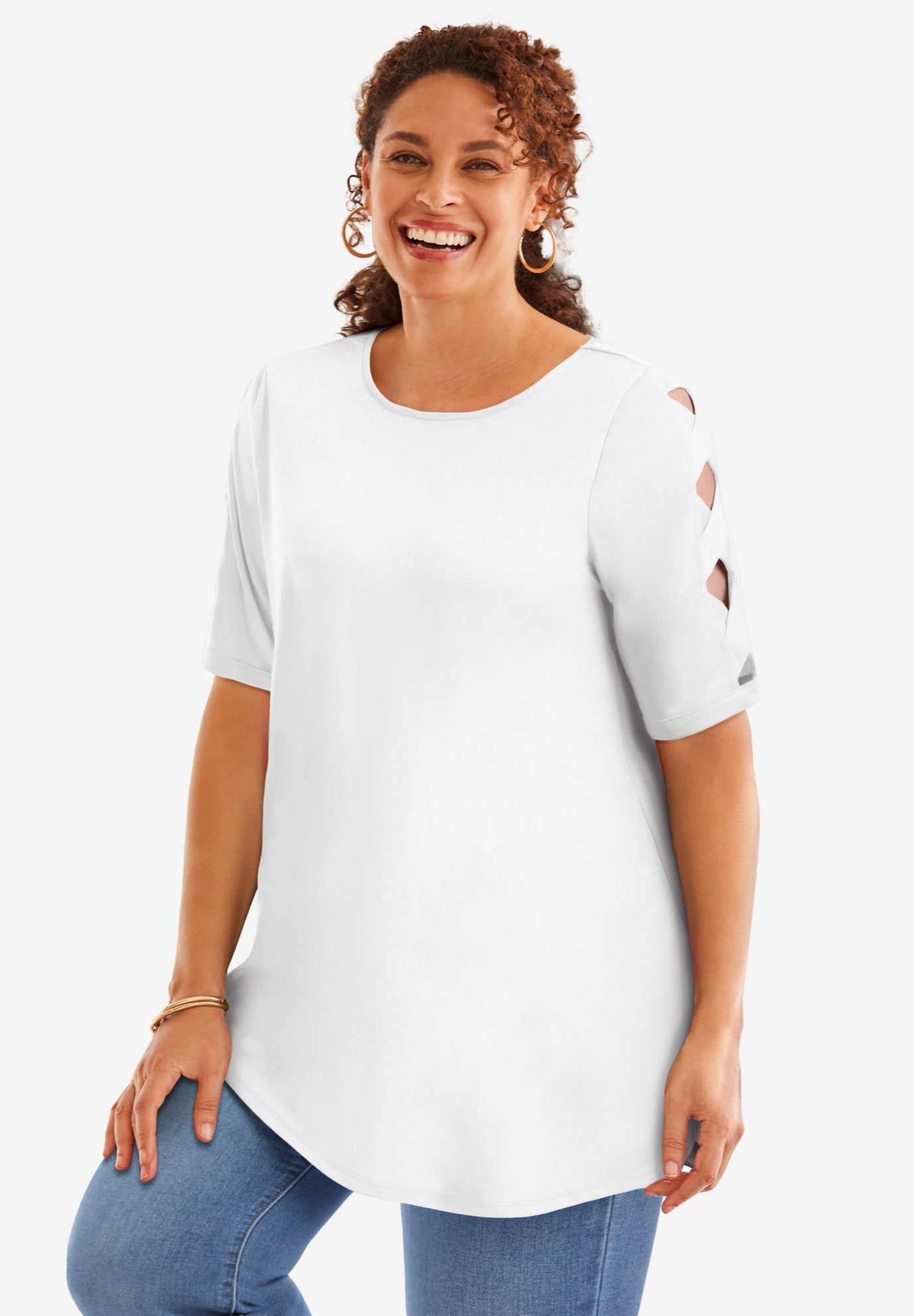 Cut-Out Sleeve Tunic image number 0