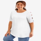 Cut-Out Sleeve Tunic image number null