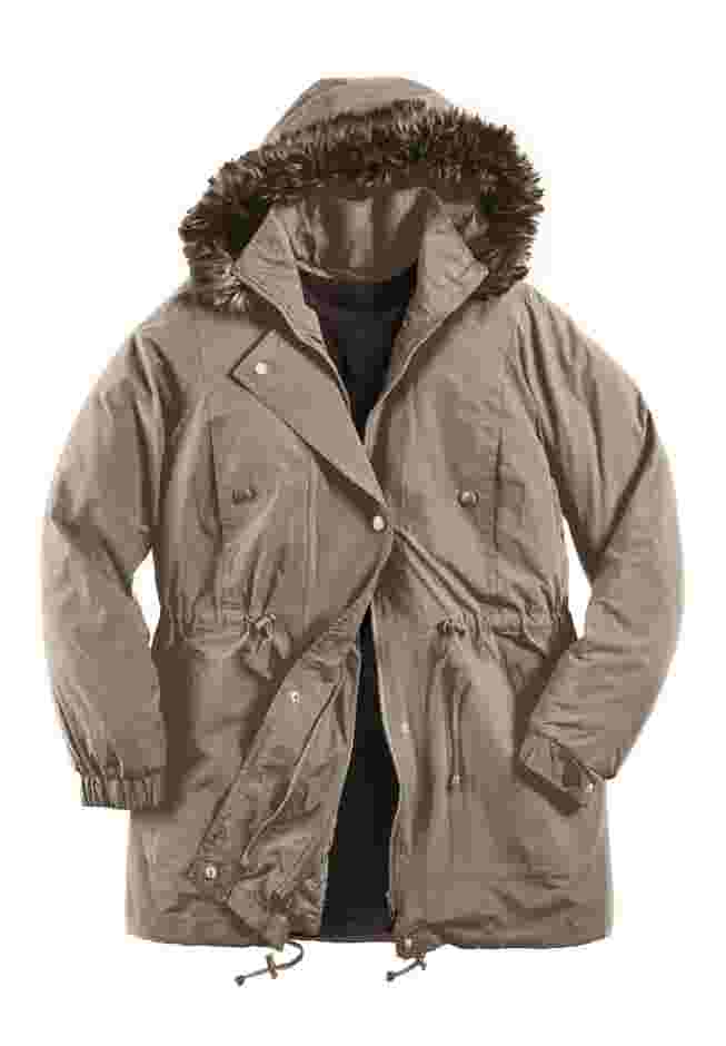 Quilt-Lined Taslon® Anorak image number 4