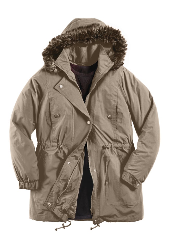 Quilt-Lined Taslon® Anorak image number 4