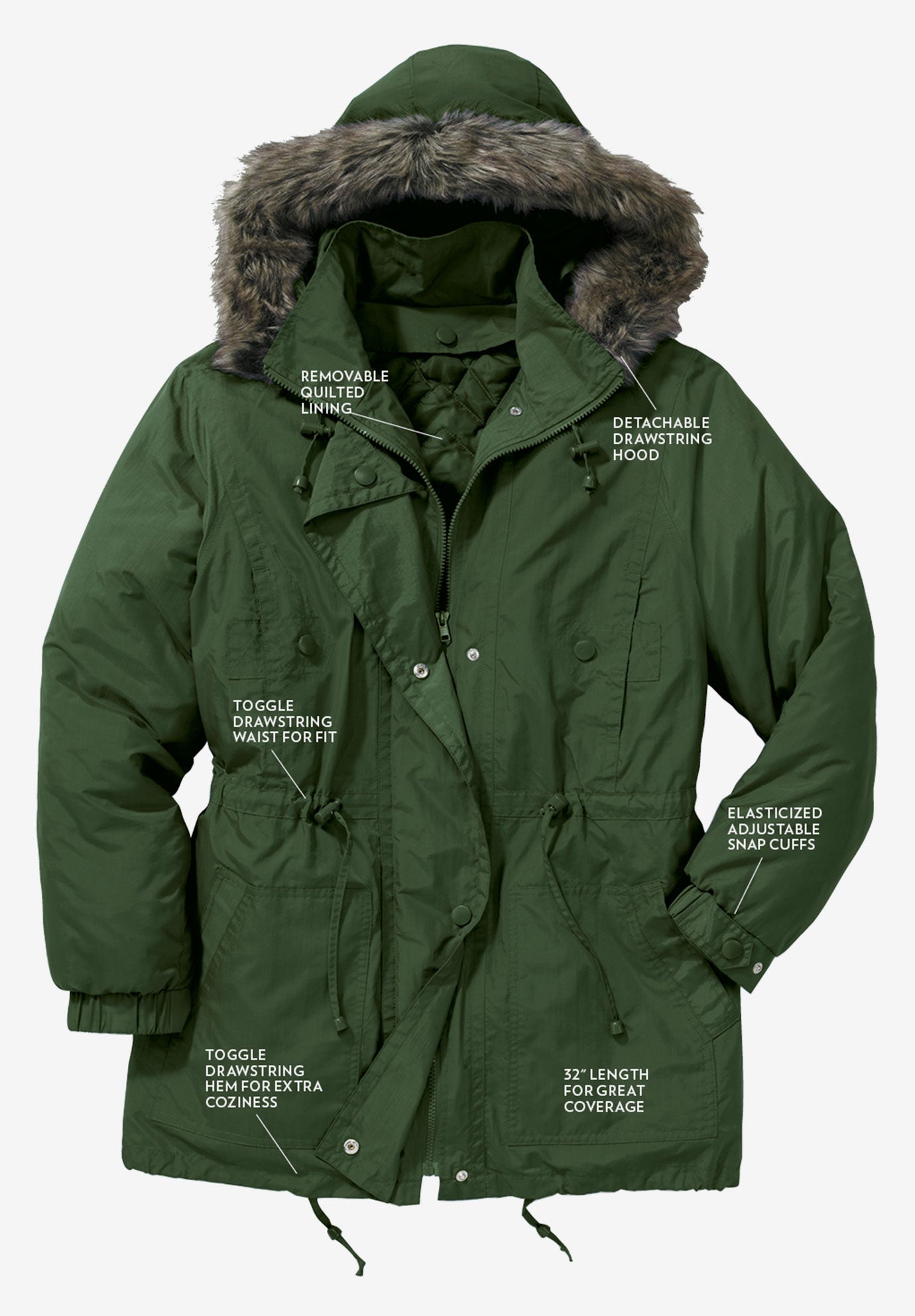 Quilt-Lined Taslon® Anorak image number 3