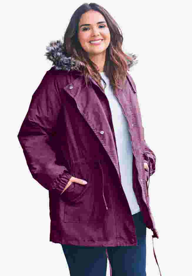 Quilt-Lined Taslon® Anorak image number 0
