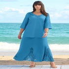 Ultrasmooth&reg; Fabric Lace Maxi Skirt image number null