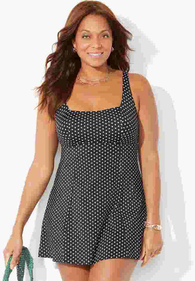 Squareneck Swimdress image number 0