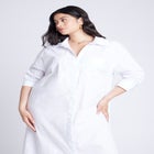 Collared Maxi Shirt Dress image number null