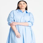 Collared Maxi Shirt Dress image number null