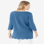 Lace Knit Pullover Sweater image number null