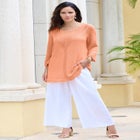 Lace Knit Pullover Sweater image number null