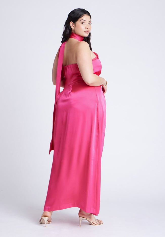 Scarf Neck Maxi Dress image number 1