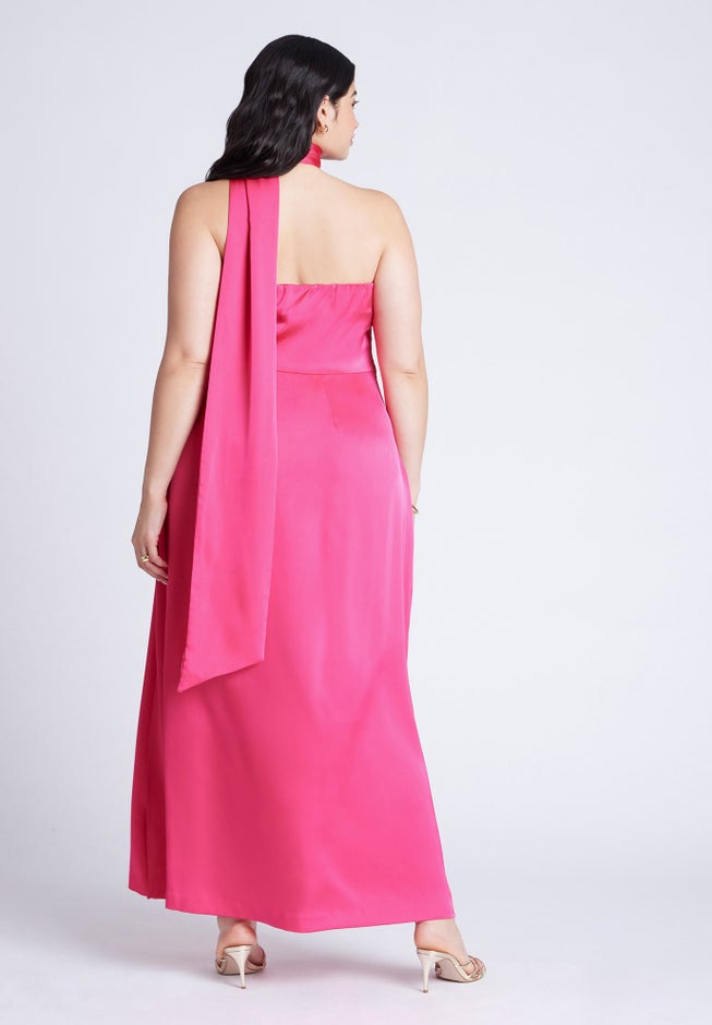 Scarf Neck Maxi Dress image number 2