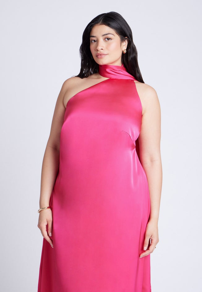 Scarf Neck Maxi Dress image number 3