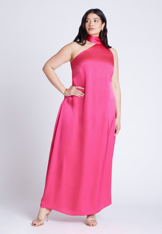 Scarf Neck Maxi Dress image number 0