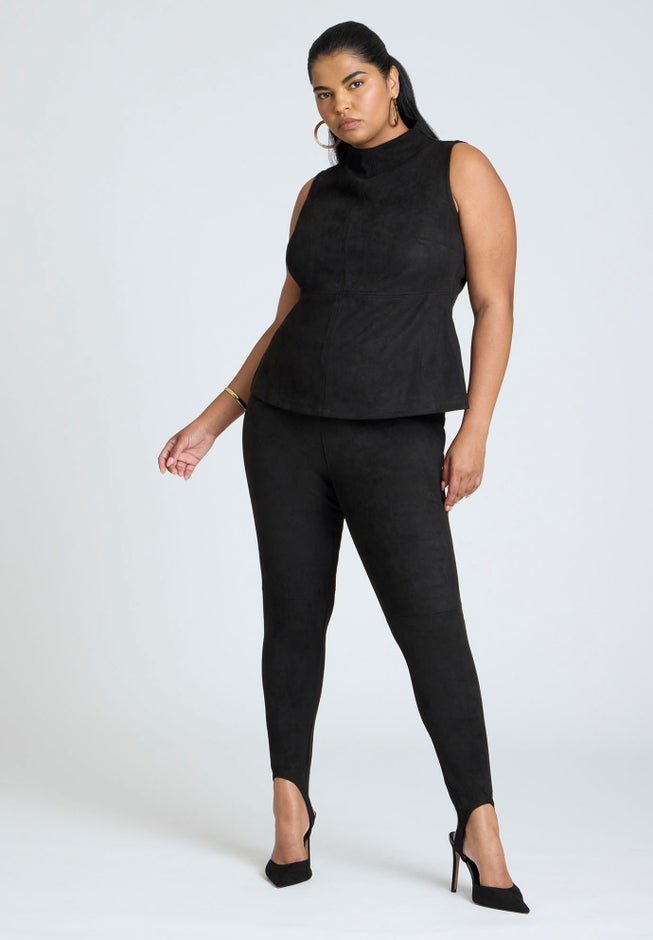 Faux Suede Sleeveless Top image number 2