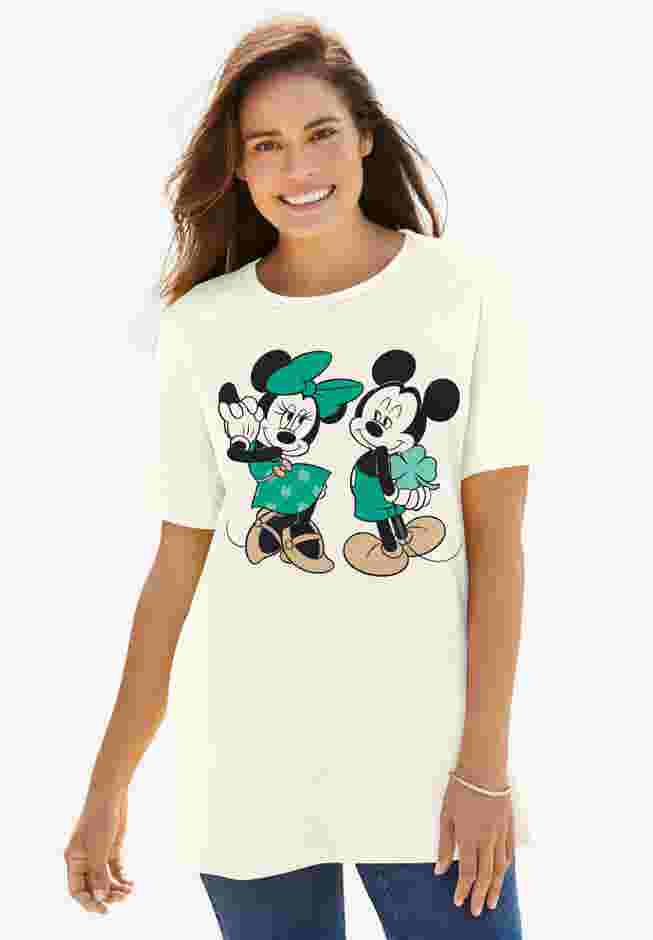 Disney Women's Short Sleeve Crew Tee St. Patrick’s Mickey image number 0