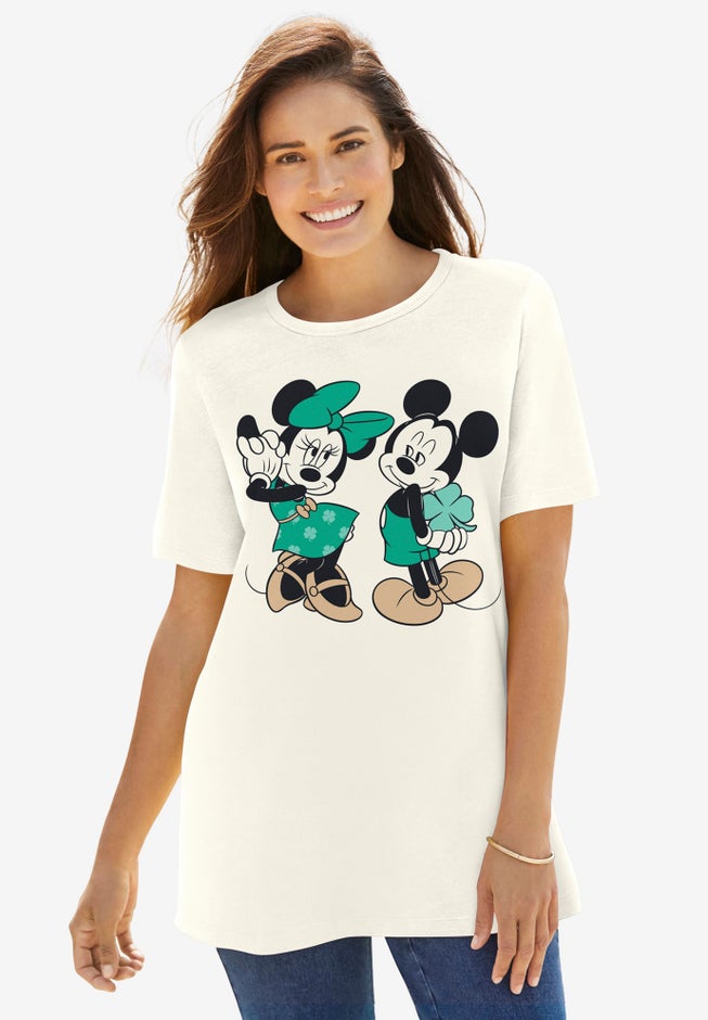 Disney Women's Short Sleeve Crew Tee St. Patrick’s Mickey image number 0