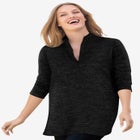 French Terry Quarter-Zip Sweatshirt image number null