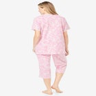 2-Piece Pintuck Tee and Capri Sleep Set image number null