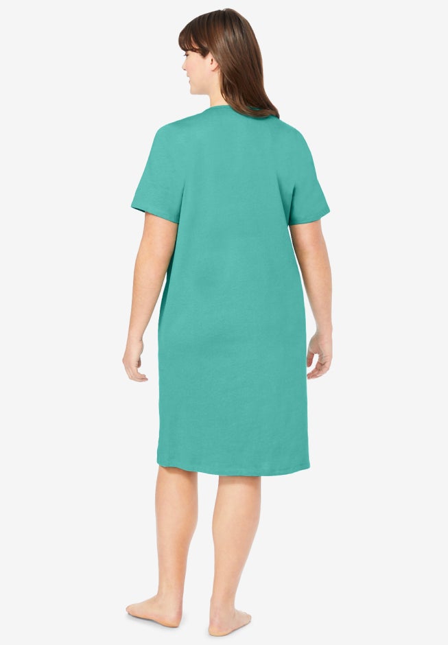 Printed Sleepshirt with Pocket image number 1