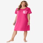 Printed Sleepshirt with Pocket image number null