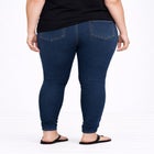 Mid-Rise Stretch Denim Pull-On 4 Pocket Jeggings image number null