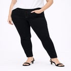 Mid-Rise Stretch Denim Pull-On 4 Pocket Jeggings image number null
