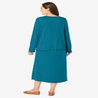 Lettuce Trim Knit Jacket Dress image number null