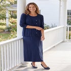 Lettuce Trim Knit Jacket Dress image number 0