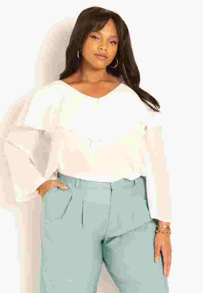 Overlay Cape Blouse image number 0