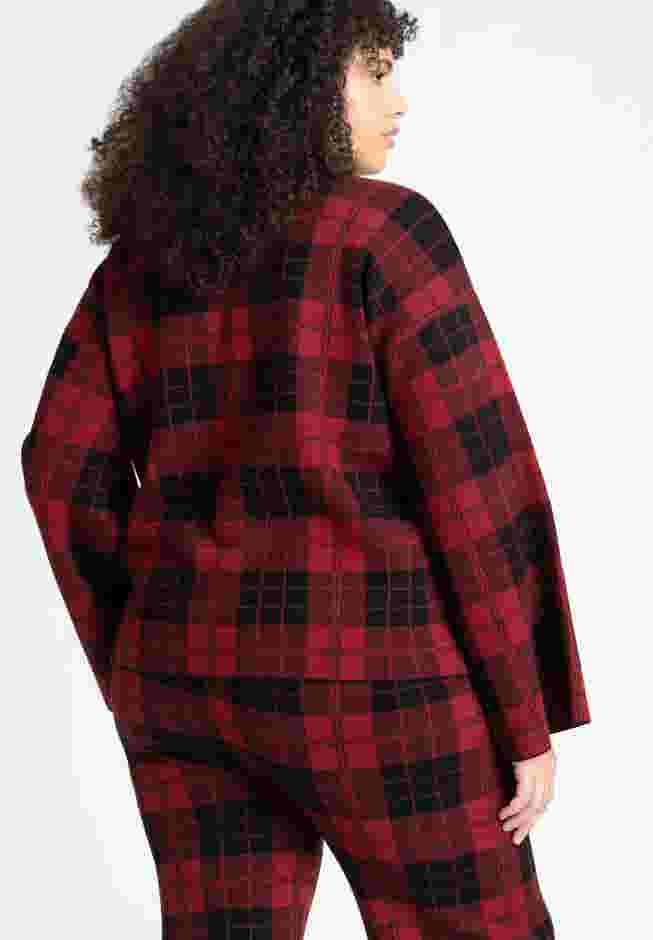 Mock Neck Intarsia Sweater image number 5