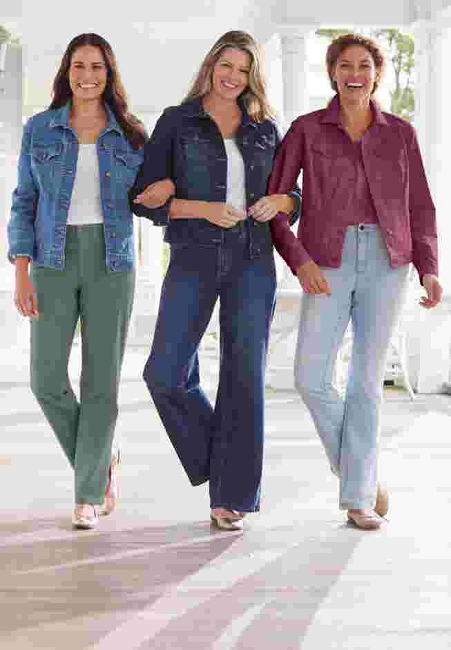 Stretch Denim Jean Jacket image number 3