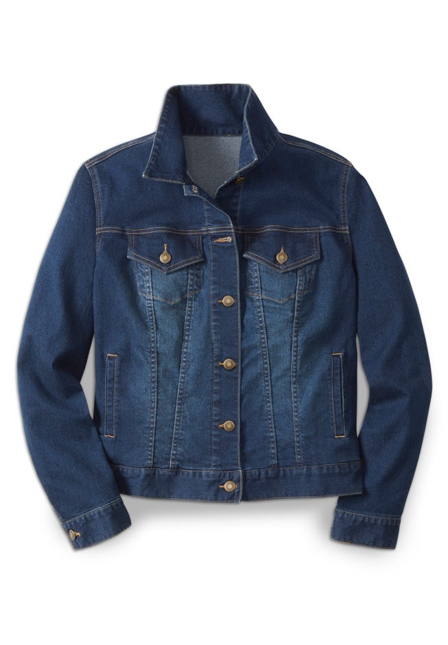 Stretch Denim Jean Jacket image number 1