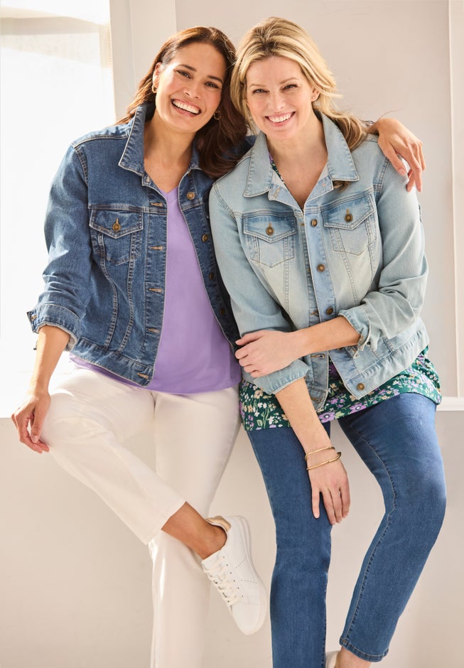 Stretch Denim Jean Jacket image number 2