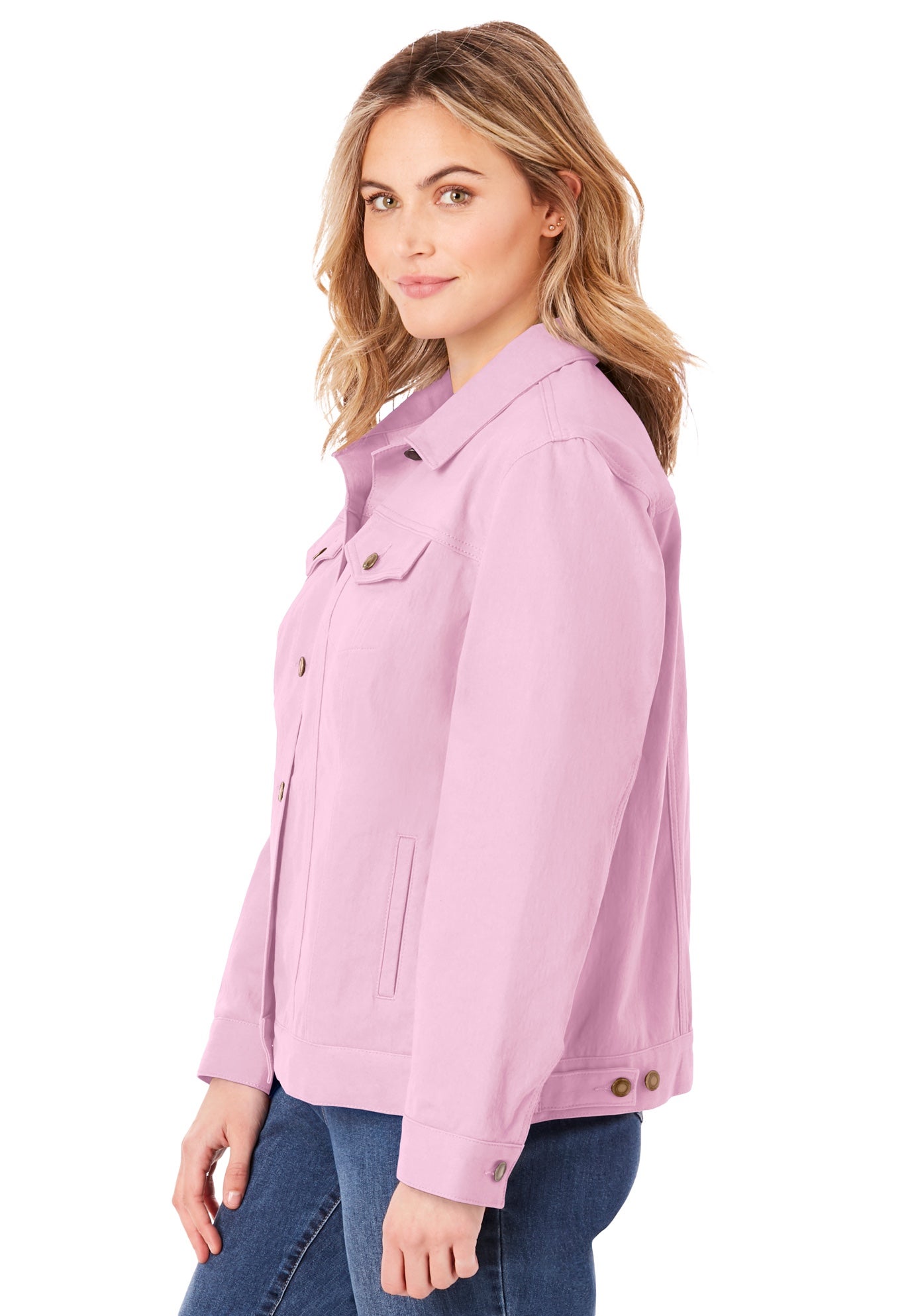 Stretch Denim Jean Jacket image number 2