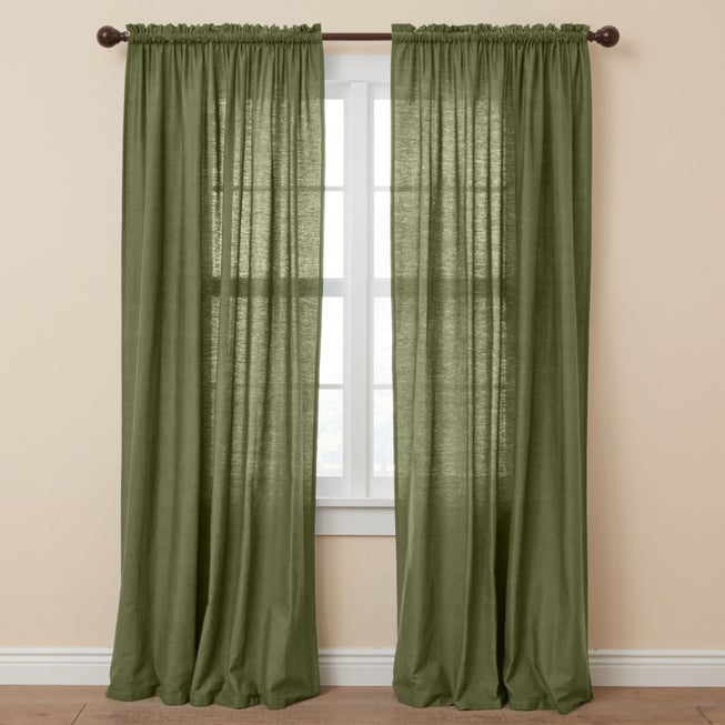 Poly Cotton Canvas Rod-Pocket Panel image number 0