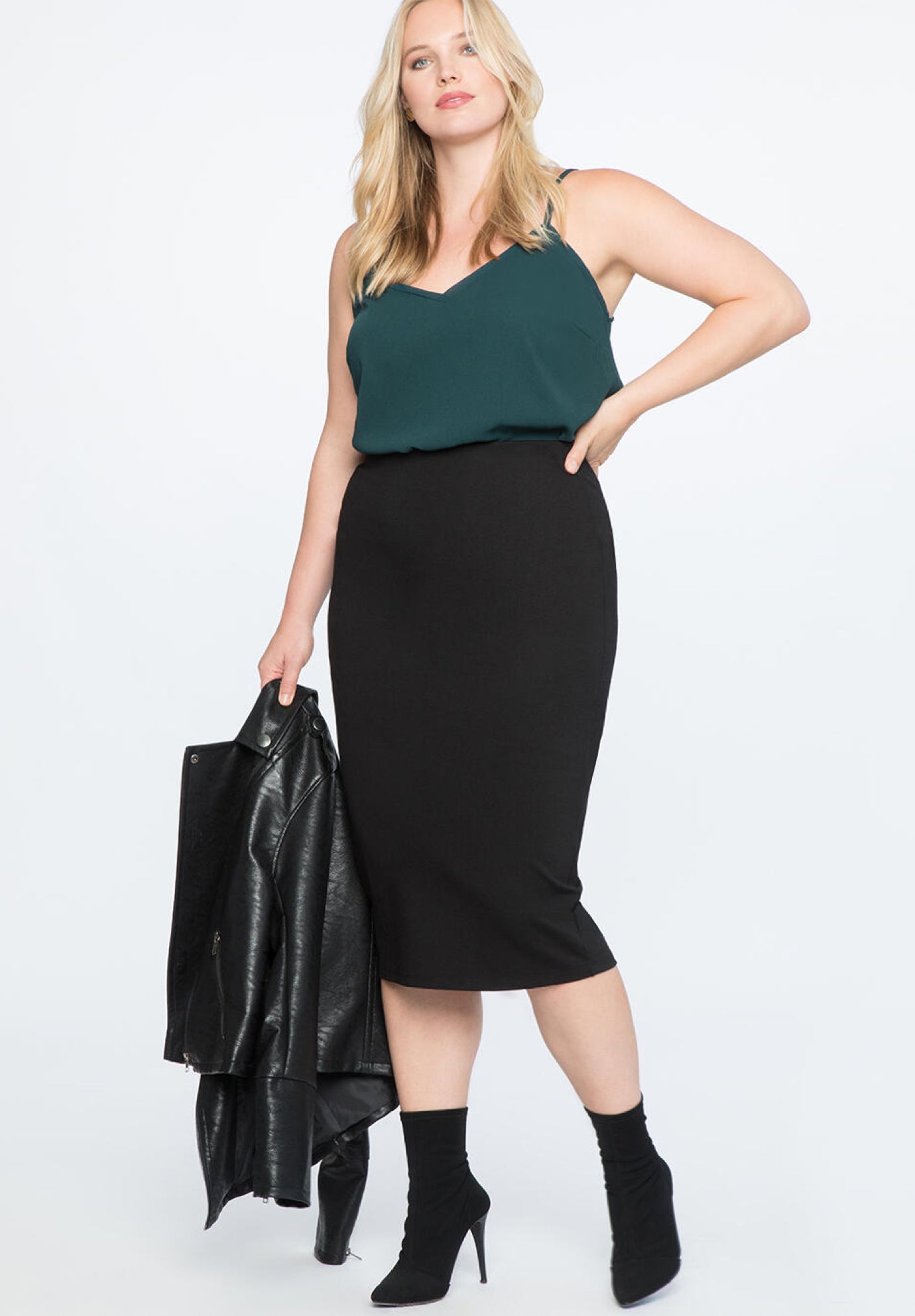 Knit Column Skirt image number 0